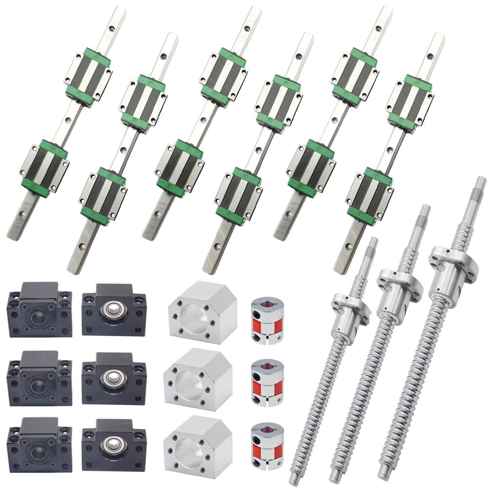Set di guide lineari quadrate  - Hgr20 Linear Guide Rail Ballscrew Set recensione e prezzo